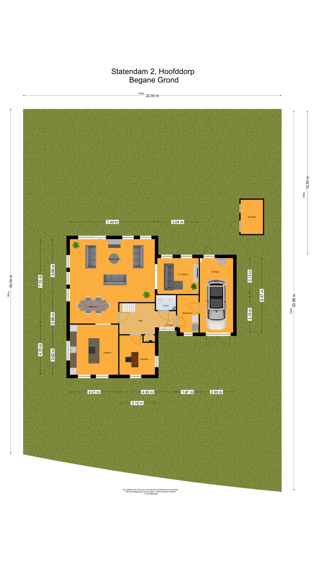 Statendam 2 , 2134 WX Hoofddorp map
